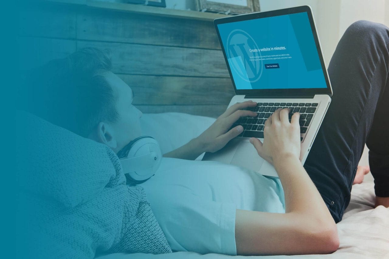 Man Is Looking At The Laptop