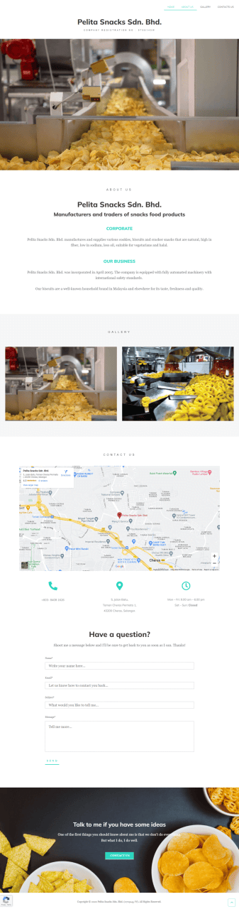 Screencapture Pelitasnacks Plp Bigdomain.my Malaysia Domain &Amp; Hosting